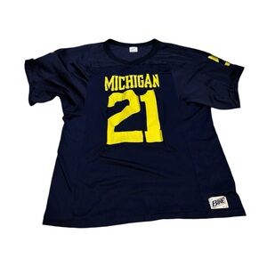 Bike Desmond Howard Michigan Wolverines Football Jersey Blue Yellow Size Large